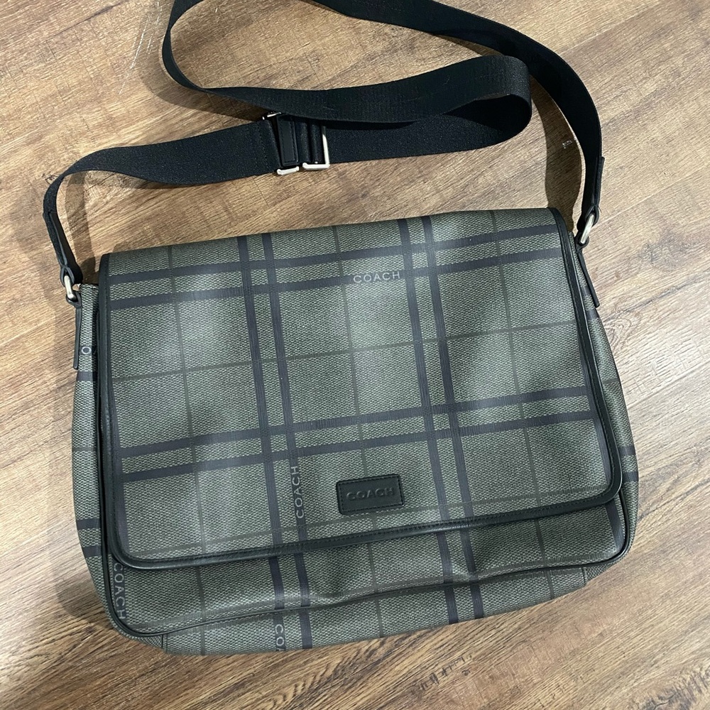 Leather Coach Satchel/Messenger Bag
